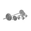 Gorilla Sports Činkový nakladací set 108 kg - liatinový 30/31 mm 