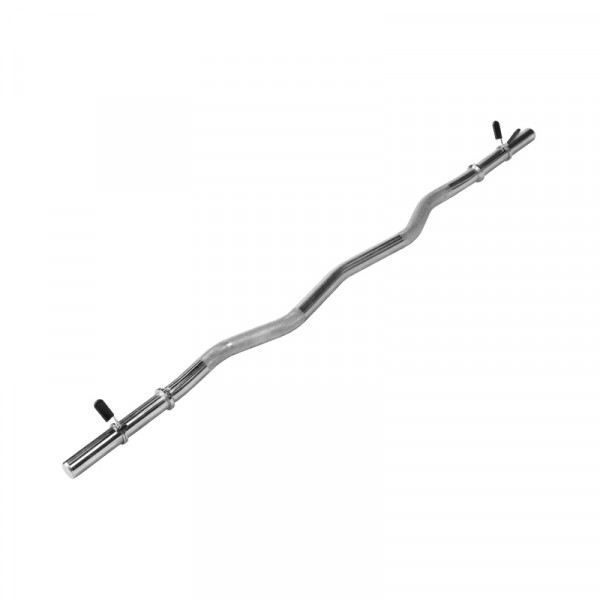 Gorilla Sports Činková EZ tyč 120 cm so svorkami 30/31 mm Gorilla Sports Činková EZ tyč 120 cm so svorkami 30/31 mm