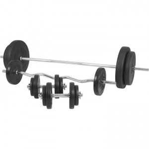 Gorilla Sports Činkový nakladací set 100 kg - plastový 30/31 mm 