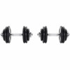 Gorilla Sports liatinový pogumovaný jednoručný set 30 kg (2x15 kg) 30/31 mm 