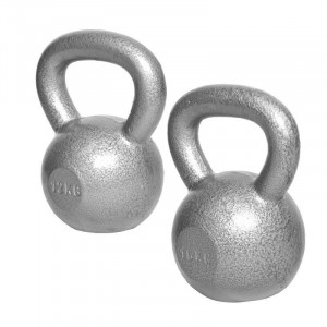 Gorilla Sports liatinový kettle-bells set 28 kg (12 kg a 16 kg) 