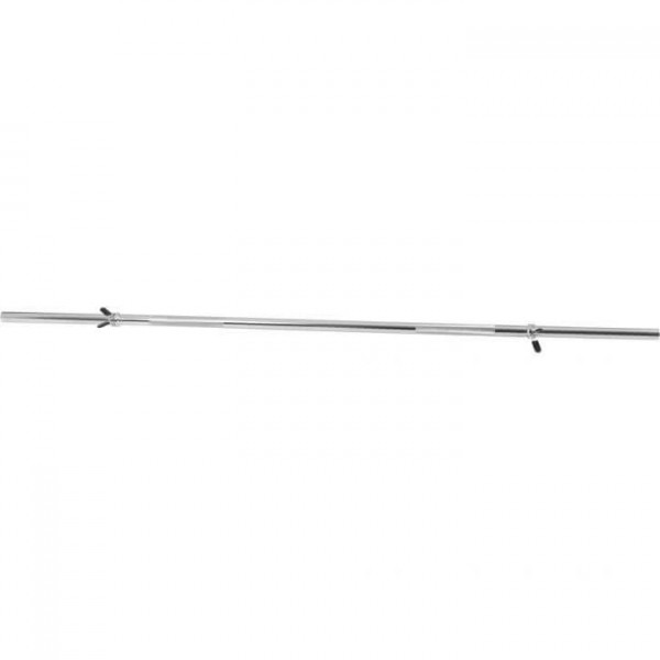 Gorilla Sports Dlhá rovná činková tyč  150 cm so svorkami 30/31 mm Gorilla Sports Dlhá rovná činková tyč  150 cm so svorkami 30/31 mm