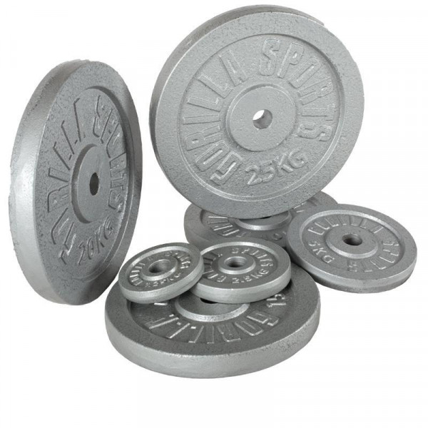 Gorilla Sports set liatinových kotúčov 30 KG (2x15 KG)/ 31mm  Gorilla Sports set liatinových kotúčov 30 KG (2x15 KG)/ 31mm