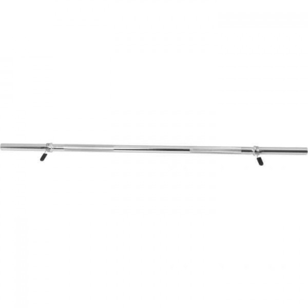 Gorilla Sports Rovná činková tyč  120 cm so svorkami 30/31 mm Gorilla Sports Rovná činková tyč  120 cm so svorkami 30/31 mm