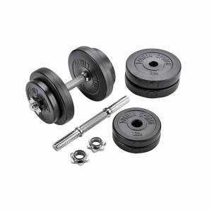 Gorilla Sports cementový jednoručný činkový nakladací set 2x10 kg 30/31 mm 