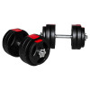 Gorilla Sports cementový poplastovaný jednoručný set 30 Kg Grip 30 mm 