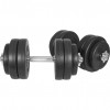 Gorilla Sports cementový jednoručný činkový nakladací set 2x15 kg 30/31 mm 