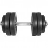 Gorilla Sports cementový jednoručný činkový nakladací set 2x15 kg 30/31 mm 