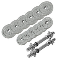 Gorilla Sports liatinový jednoručný nakladací set 27,5 kg (6x2,5 6x1,25 kg) 30/31 mm