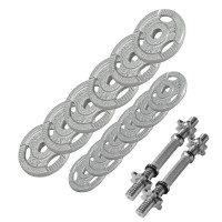 Gorilla Sports liatinový jednoručný nakladací grip set 27,5 kg (6x2,5 6x1,25 kg) 30/31 mm