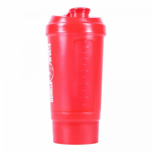 Gorilla Sports Proteínový shaker 500ml červená 