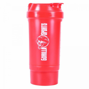 Gorilla Sports Proteínový shaker 500ml červená 