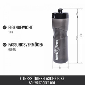 Gorilla Sports fľaša Bike 650 ml 