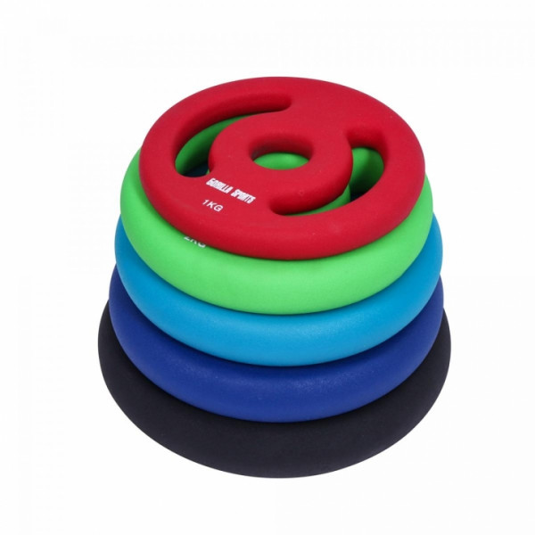 Gorilla Sports Sada neoprénových závaží/kotúčov Gorilla Sports Sada neoprénových závaží/kotúčov