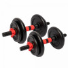 Gorilla Sports liatinový nakladací jednoručný set 25mm 15 kg 