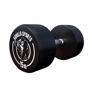 Gorilla Sports profesionálne jednoručky 15 kg 