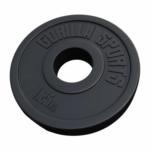 Gorilla Sports Olympijský poplastovaný cementový kotúč 1,25kg - 15kg 50/51mm 