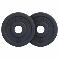Gorilla Sports Olympijský poplastovaný cementový kotúč 1,25kg - 15kg 50/51mm