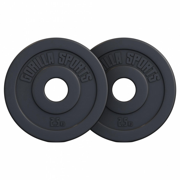 Gorilla Sports Olympijský poplastovaný cementový kotúč 1,25kg - 15kg 50/51mm Gorilla Sports Olympijský poplastovaný cementový kotúč 1,25kg - 15kg 50/51mm