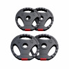 Gorilla Sports olympijský poplastovaný cementový kotúč (GRIP) 1,25kg - 15kg 50/51mm SET 30 KG (2x5 2x10kg) 