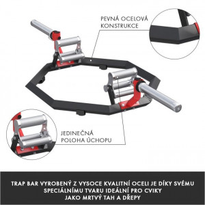 MultiGrip Trap Bar Čierna/Červená 