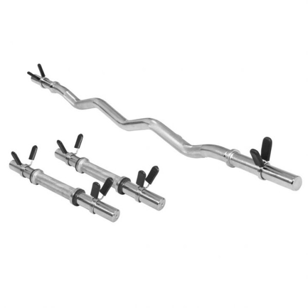 Gorilla Sports  EZ tyč a pár jednoručiek set so svorkami Gorilla Sports  EZ tyč a pár jednoručiek set so svorkami