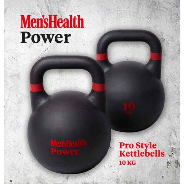 Mens Health Pro Style Kettlebell liatinový 10 kg  Mens Health Pro Style Kettlebell liatinový 10 kg