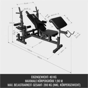 Gorilla Sports Univerzálna posilňovacia lavička 