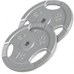 Gorilla Sports Liatinový nakladací činkový kotúč GRIP 0,5kg - 20kg 30/31mm Gorilla Sports Liatinový nakladací činkový kotúč GRIP 0,5kg - 20kg 30/31mm