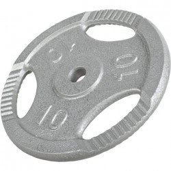 Gorilla Sports Liatinový nakladací činkový kotúč GRIP 0,5kg - 20kg 30/31mm Gorilla Sports Liatinový nakladací činkový kotúč GRIP 0,5kg - 20kg 30/31mm