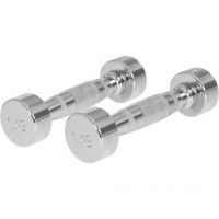 Gorilla Sports Pochrómované činkové jednoručky