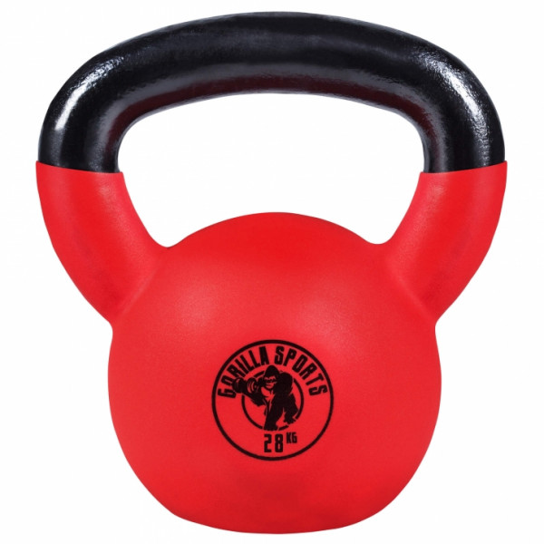 Gorilla Sports pogumovaný  kettle-bell 2-32 kg Gorilla Sports pogumovaný  kettle-bell 2-32 kg