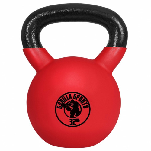 Gorilla Sports pogumovaný  kettle-bell 2-32 kg 32 kg 