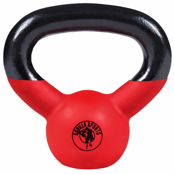 Gorilla Sports pogumovaný  kettle-bell 2-32 kg Gorilla Sports pogumovaný  kettle-bell 2-32 kg