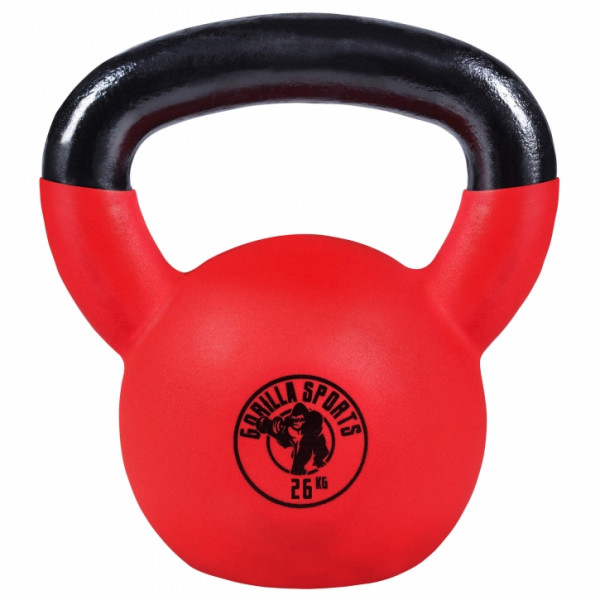 Gorilla Sports pogumovaný  kettle-bell 2-32 kg Gorilla Sports pogumovaný  kettle-bell 2-32 kg