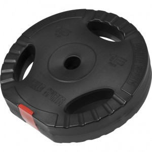 Gorilla Sports poplastovaný cementový kotúč(GRIP) 1,25kg - 15kg/31mm 15 kg 