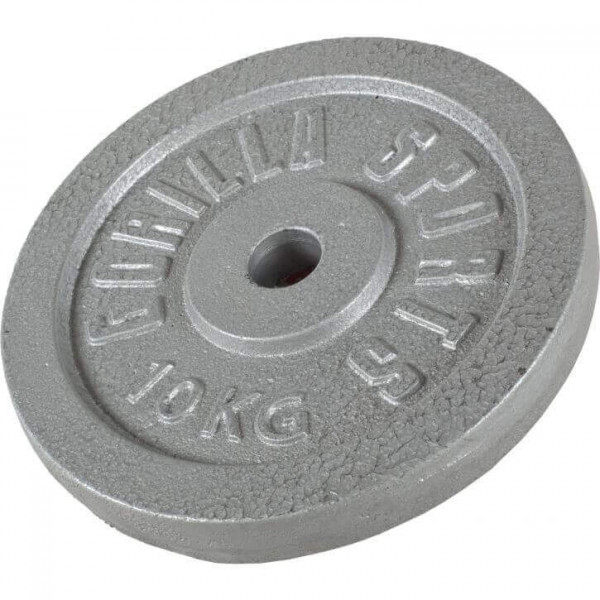 Gorilla Sports Liatinový nakladací činkový kotúč 0,5kg - 30 kg 30/31mm Gorilla Sports Liatinový nakladací činkový kotúč 0,5kg - 30 kg 30/31mm