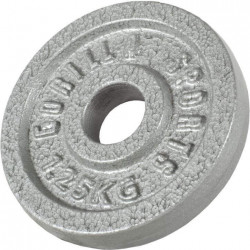 Gorilla Sports Liatinový nakladací činkový kotúč 0,5kg - 30 kg 30/31mm Gorilla Sports Liatinový nakladací činkový kotúč 0,5kg - 30 kg 30/31mm