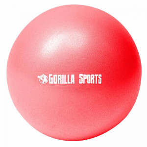 Gorilla Sports Mini lopta na pilates červená 28 cm 