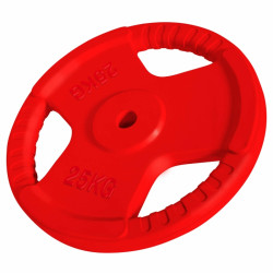 Gorilla Sports Liatinový činkový kotúč POGUMOVANÝ GRIP 1.25kg - 25 kg 30/31mm Gorilla Sports Liatinový činkový kotúč POGUMOVANÝ GRIP 1.25kg - 25 kg 30/31mm