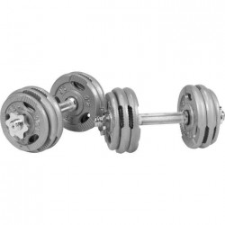 Gorilla Sports liatinový jednoručný nakladací set grip 30kg (2x15kg) 30/31 mm Gorilla Sports liatinový jednoručný nakladací set grip 30kg (2x15kg) 30/31 mm