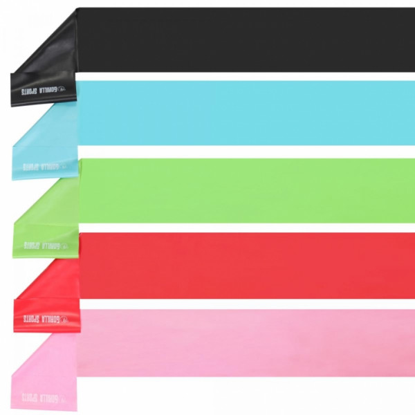 Gorilla Sports Latexové stuhy 120-200cm