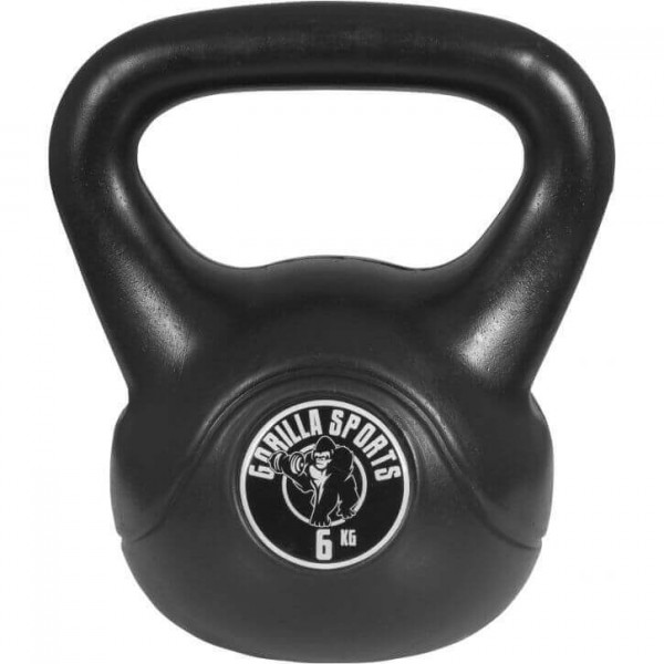 Gorilla Sports Cementový kettle-bell 2-20 kg Gorilla Sports Cementový kettle-bell 2-20 kg