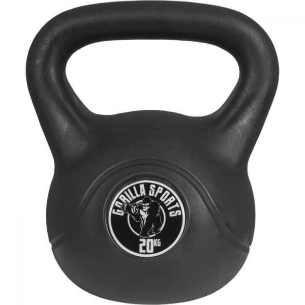 Gorilla Sports Cementový kettle-bell 2-20 kg Gorilla Sports Cementový kettle-bell 2-20 kg