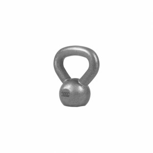 Gorilla Sports Liatinový kettle-bell 4-32 kg (strieborný) 3 kg 