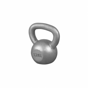 Gorilla Sports Liatinový kettle-bell 4-32 kg (strieborný) 12 kg 