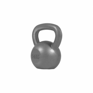 Gorilla Sports Liatinový kettle-bell 4-32 kg (strieborný) 14 kg 