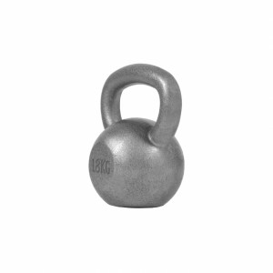 Gorilla Sports Liatinový kettle-bell 4-32 kg (strieborný) 18 kg 