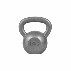 Gorilla Sports Liatinový kettle-bell 4-32 kg (strieborný) 18 kg 