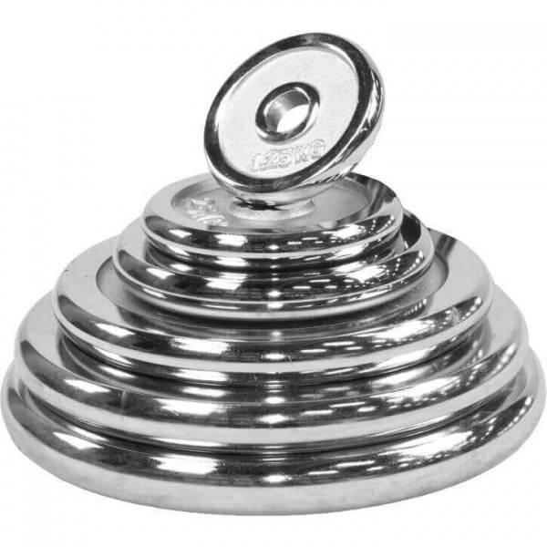 Gorilla Sports pochrómovaný činkový kotúč 0,5kg - 30 kg/ 31mm Gorilla Sports pochrómovaný činkový kotúč 0,5kg - 30 kg/ 31mm